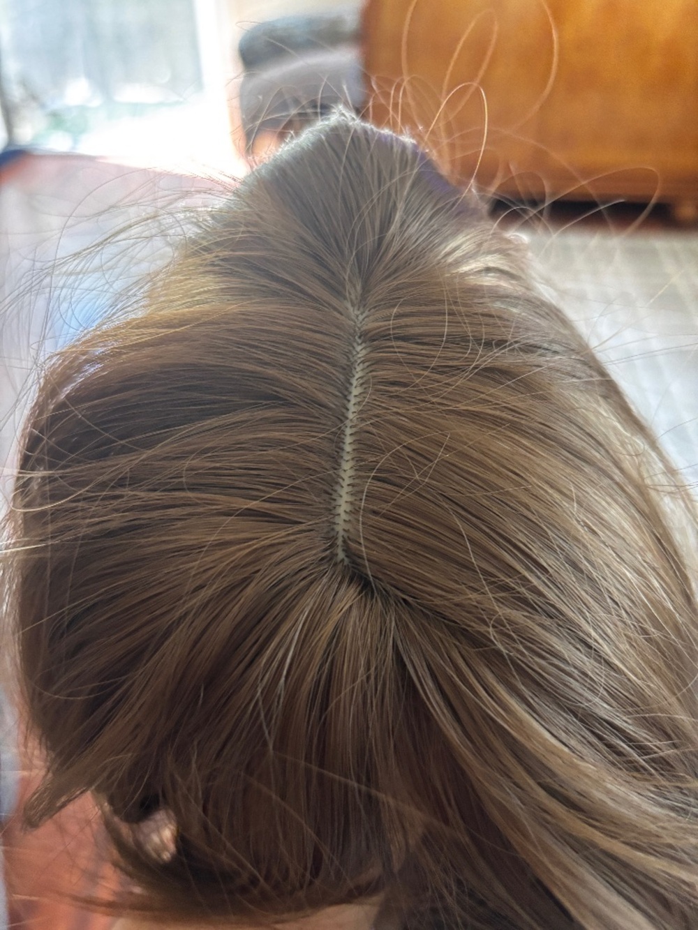 22”Women' European/American Style Synthetic Wig Suitable for Skin Tones - Auburn - Picture 4 of 5
